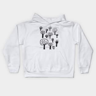 trees with path trough Kids Hoodie